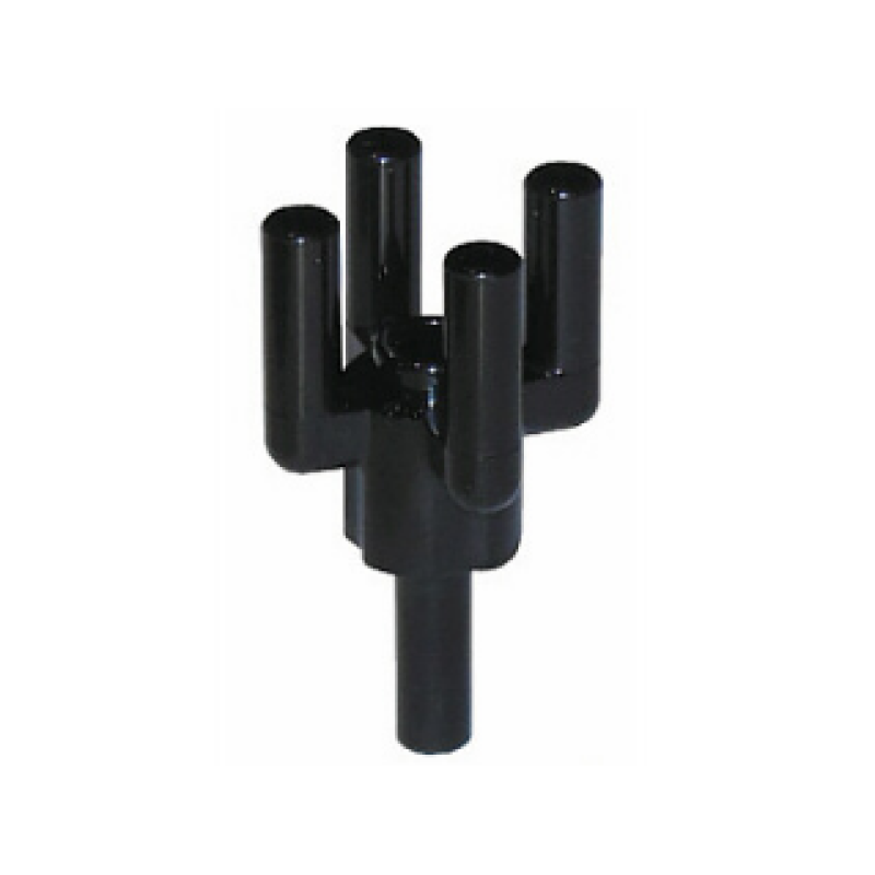 Staaf 1.2L met nopje en 4 armen omhoog (palm top) Black